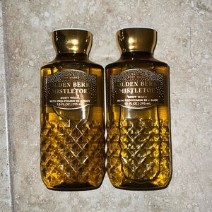 Bath and Body Works Golden Berry Mistletoe Body Wash (2count)
